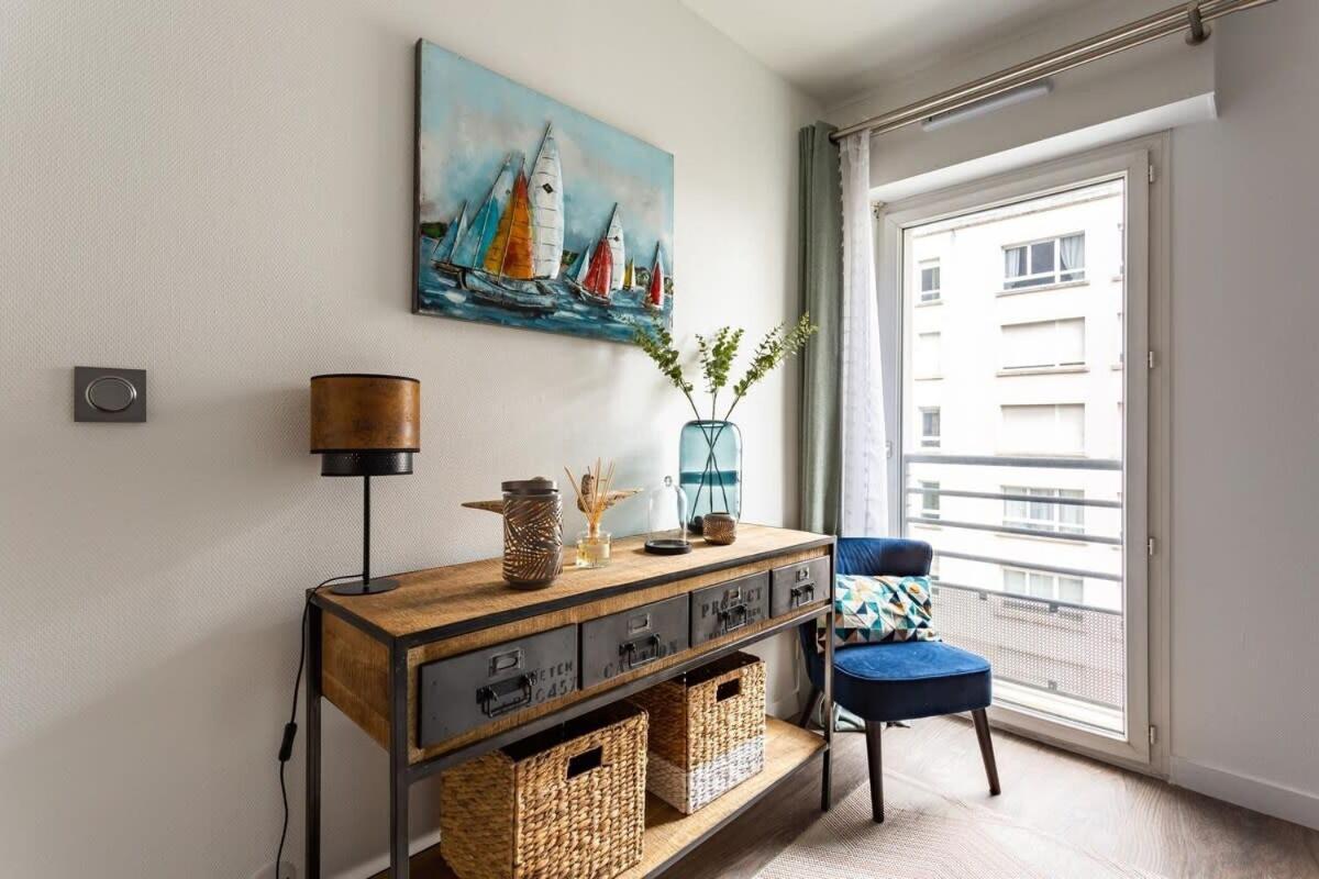 Le Saint Helier -Appartement Cosy Et Calme Parking Rennes Buitenkant foto